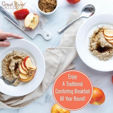 Great River Organic Milling, Oatmeal, Steel Cut Oats, Organic, 22 Ounces (Pack of 4) (Packaging May Vary) - Image 6