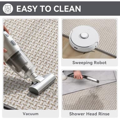 Door Mat 17"x30",Door Mat Indoor Entrance Dirt Resistant and Absorbent Non-Slip Rubber Backing Front Door Mats Washable Low-Profile Indoor Mats for Entryway, Inside Entrance Easy Clean Gray - Image 5