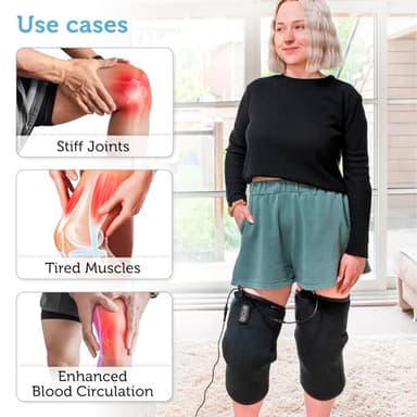 COMFIER Heated Knee Massager with Heating Pad for Knee Pain Relief,Gifts for Dad Mom Men Women,Knee Warmers Wrap,Heated Knee Pad for Men Women Seniors - Image 6