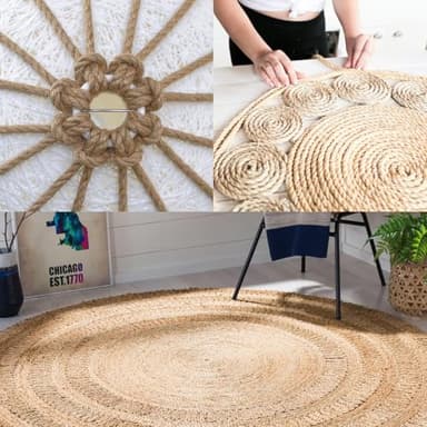 Vanhench Jute Rope 5MM (1/5 inch) 100 ft 6Ply Twisted Heavy Duty and Thick Twine Rope Bulk for Crafts Projects Cat Scratcher Post Tree Gift Wrapping Arts & Crafts Home Decoration Packing Christmas - Image 5