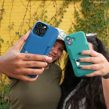 Smartish® iPhone 16 Pro Max Wallet Case - Wallet Slayer Vol. 1 [Slim + Protective] Credit Card Holder - Drop Tested Hidden Flip Card Slot Cover Compatible w/Apple iPhone 16 Pro Max - Black Tie Affair - Image 8