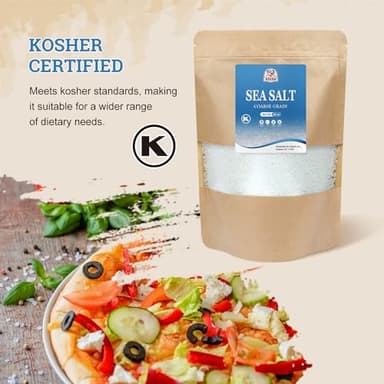 52USA Sea Salt, 2lb - 32oz (1 Pack), Coarse Grain, Salt Grinder Refill, Perfect Coarse Sea Salt For Cooking, All Natural Sea Salt - Image 3