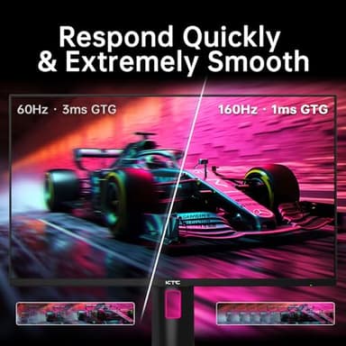KTC 27" 4K UHD 144Hz Gaming Monitor - Fast IPS Panel 160Hz 1ms GTG, HDR400 132% sRGB, HDMI2.1/DP1.4, VESA Mount, Height/Tilt/Pivot/Swivel Stand, Vertical Monitor Ideal for Gamers, Designers - Image 3