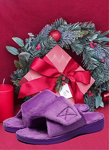 SOLLBEAM Women's Plantar Fasciitis Fuzzy House Orthopedic Adjustable Slippers With Arch Support Orthotic Heel Cup Sandals For Ladies - Image 3