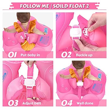 LAYCOL Baby Swimming Float with UPF50+ Sun Canopy Baby Floats for Pool No Flip Overbaby Pool for Baby Age of 3-36 Months - Image 6