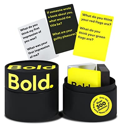Bold - 300 Conversation and Question Cards for Adults - Perfect for: Bridal Shower Gifts, Couple Gifts, Date Night, Couples Games, Date Night Ideas, Anniversary, Couples Gifts, Wedding Gift for Couple - Image 1