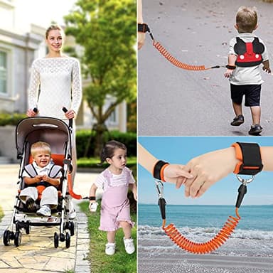 Accmor Toddler Leash Harness, Child Harness Baby Leash + Anti-Lost Wrist Link, Cute Kids Harness with Walking Assistant Strap Belt Tether for 1-5 Years Boys and Girls to Zoo or Mall - Image 7