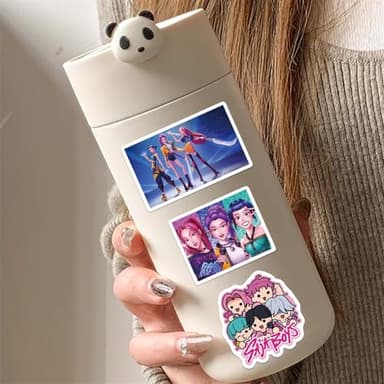 60Pcs Demon Movie Hunters Stickers, Korean Idol Sticker Anime Style Stickers for Water Bottles, Huntrx, Saja Boys, Jinwoo, Rumi, Tiger, Zoeystery, Miromabby Decal Gifts for Kids Men and Women (Demon) - Image 6