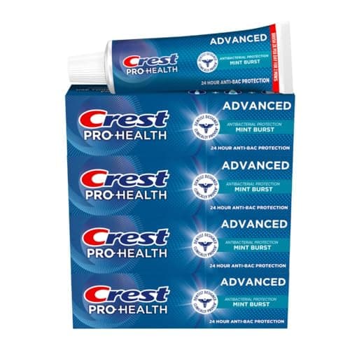 Crest Pro-Health Advanced Antibacterial Protection Toothpaste - Pack of 4, 5 Oz Tubes - Image 1