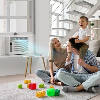 ROVSUN Smart 6000 BTU Window Air Conditioner with WiFi, Energy Saving Window AC Unit with Remote & App Control & Timer Function & Easy Install Kit, for Rooms up to 250 Square Feet, 115V/60Hz, White - Image 7