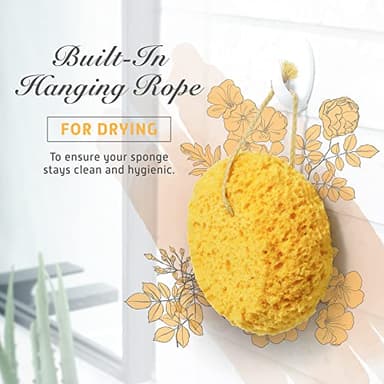Spongentle Deep Cleansing Body Loofah Sponge, Natural Colors, for Bath and Shower, Multiple Textures for Gentle and Deep Exfoliation, Generous and Rich Lather, (Pack of 3) - Image 7