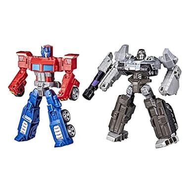 Transformers Toys Heroes and Villains Optimus Prime and Megatron 2-Pack Action Figures - for Kids Ages 6 and Up, 7-inch (Amazon Exclusive) - Image 1
