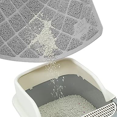 Niubya Premium Cat Litter Mat, Litter Box Mat with Non-slip and Waterproof Backing, Litter Trapping Mat Soft on Kitty Paws and Easy to Clean, Cat Mat Traps Litter from Box - Image 3