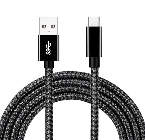 Jyterlks Replacement USB-C Charger Charging Cable Cord Compatible for TOZO T12 T10 T9 NC9 Pro NC9 NC7 NC2 A1 A2 A3 W3 W8 and More USB-C Earbuds/Headphones Charging Cord - Image 1
