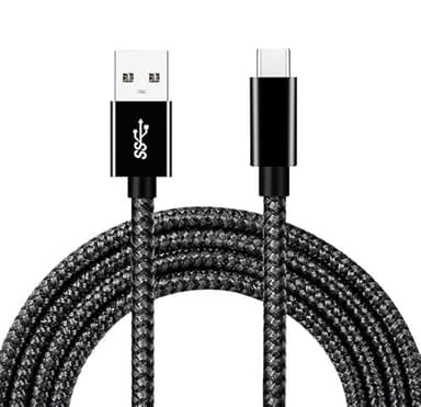 Jyterlks Replacement USB-C Charger Charging Cable Cord Compatible for TOZO T12 T10 T9 NC9 Pro NC9 NC7 NC2 A1 A2 A3 W3 W8 and More USB-C Earbuds/Headphones Charging Cord - Image 1