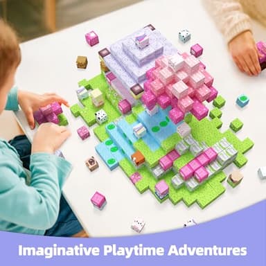 GobiDex Magnetic Blocks Kid Building Toys for 3+ Years Old Girls, STEM Sensory Gifts for Princess, Kids Magnets Build MagWonder World Game for Toddler - Image 3