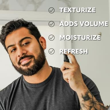 Beard Club Sea Salt Texture Spray for Men & Women - Thickening, Volumizing, Curl-Defining for All Hair Types - Paraben, Sulfate, Alcohol-Free - Image 4