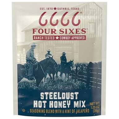 6666 Four Sixes Steeldust Hot Honey Seasoning Mix, 1.25 Ounce - Image 1
