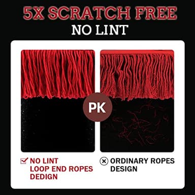 RIDE KINGS Car Duster Exterior Scratch Free, Extendable Handle, Detail Brush Kit for Vehicles, Wax Cotton Fabric, Waterless Wash Treatments，Car Care Equipment，Gifts for Men Women - Image 5