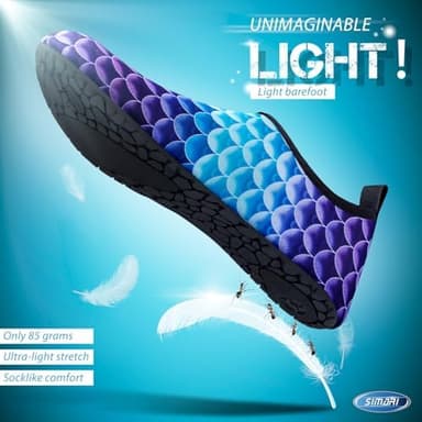 SIMARI Water Shoes for Women Men Swim Aqua Socks Beach Pool Essentials Barefoot Surf River Boat Kayak Sea Yoga Sand Exercise Sport Accessories Breathable Quick-Dry Adult Youth Kid Size SWS001 - Image 7