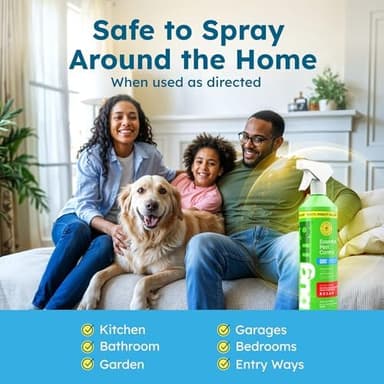 BugMD 32 oz Ant Killer & Bug Spray - Roach and Cockroach Killer Indoor, Spider and Flea Spray for Home, Fly and Insect Defense, Natural, Safe with Essential Oils, Plant-Powered, Pest Control Pack of 2 - Image 7