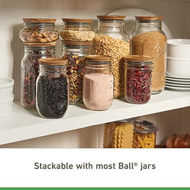 Ball® Jar Lids, 5 Pack Ball Jar Wooden Storage Lids - Image 3