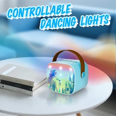Mini Karaoke Machine for Kids Froze Toys for Girl Princess Toys 3 4 5 6 7 8 9 10 Year Old Girl Birthday Gifts Kids Toys Toddler Wireless Microphones - Image 4
