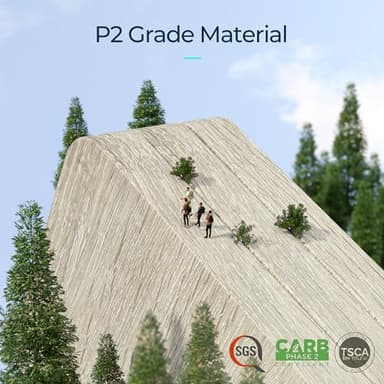 LINSY HOME 5-Shelf Bookcase, Narrow Bookshelves Floor Standing Display Storage Shelves 68 in Tall Bookcase Home Decor Furniture for Home Office, Living Room, Bed Room - Light Brown - Image 6