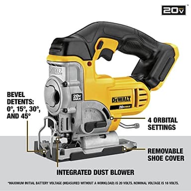 DEWALT 20V MAX Jig Saw, Tool Only (DCS331B) - Image 2
