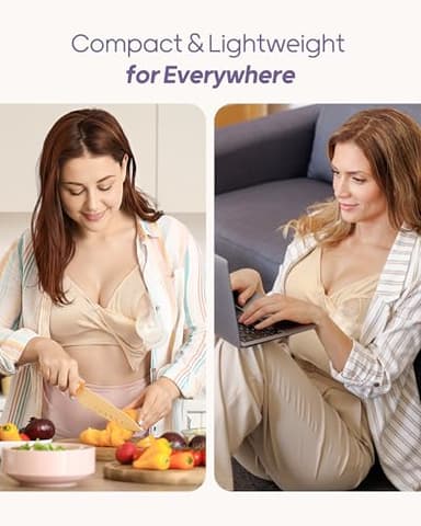 Nuliie Silicone Manual Breast Pump with Leak-Proof Lid & Suction Cup, 4oz/120ml BPA-Free, Wearable Hand Pump Breastmilk, Breast Milk Collectors for Breastfeeding Essentials, Includes Cleaning Brush - Image 7