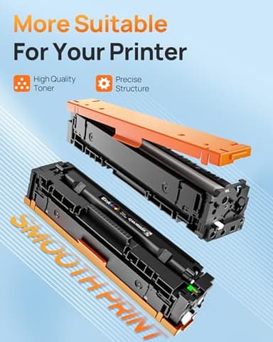 E-Z Ink 414A with Chip Compatible Replacement for HP 414A Toner Cartridges 4 Pack 414X to Use with HP Color Laserjet Pro M454dw M454dn MFP M479dw M479dn M479fdw Enterprise M455dn MFP M480f (BCMY) - Image 2