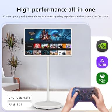 ApoloSign 32-Inch Smart Portable TV, 1080p Portable Touch Screen Monitor, 8G+128GB Storage, Android OS(Support Google Play Store), Built-in Battery(4-6H), Full Swivel Rotation, Voice Remote Control - Image 6
