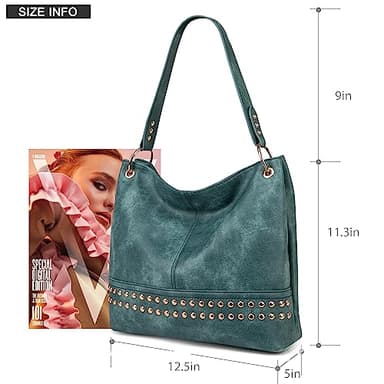 Montana West Large Hobo Bag Leather Purses and Handbags for Women Top Handle Shoulder Satchel Handbags Leather Tote Purse for Women MWC-047DTQ - Image 6