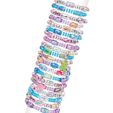 Make It Real:Shrink Magic Candy Shop Bracelet Kit - Create 20 Bracelets, Use A Hair Dryer to Shrink & Style, DIY Jewelry Kit, Girls & Kids Ages 8+ - Image 3