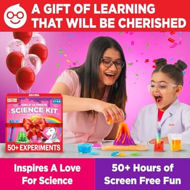 Doctor Jupiter Girls' Science Kit, Chemistry Set for Kids Ages 8-10-12-14 | Birthday Gift Ideas for 8,9,10+ Year Old Girls | STEM Toy Kit with 50+ Experiments | Learning & Educational Projects - Image 7