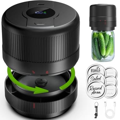 Wothfav Mason Jar Vacuum Sealer Kit, Electric Sealer for Wide, Regular Mouth Mason Jars, Portable Vacuum Sealer for Jars, Birthday Gifts for Her, Gifts for Mom, Grandma - Image 1