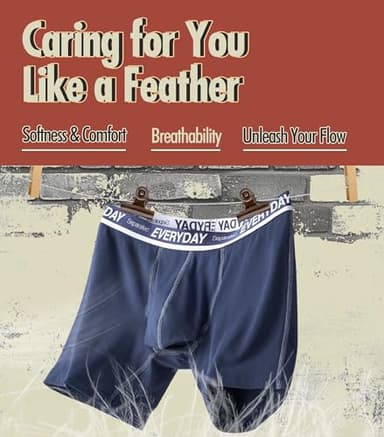 Separatec Cotton Dual Pouch Men's Underwear Comfortable Soft Breathable Everyday Boxer Briefs for men 7 Pack(L, Assorted Colors) - Image 4