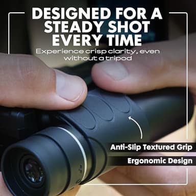 Minolta 10x25 Digital Binoculars - 4K UHD Video Camera, 48MP Photo, 8X Digital Zoom, IPS Anti-Glare Screen, Fog-Resistant Optics, Compact, Ideal for Birdwatching & Travel Hunting - Image 5