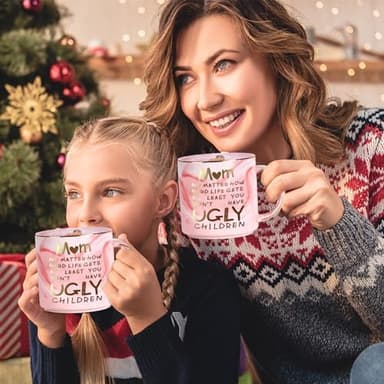 Christmas Gifts for Mom: 12oz Coffee Mug for Mother from Daughter Son Unique Christmas Stocking Stuffers for Mama Wife from Husband Funny Birthday Valentines Mothers Day Gifts for Mom Stepmother Women - Image 5