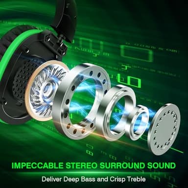 WolfLawS X3 Wireless Gaming Headset for Xbox Series X|S, PS5, PC, Mac, Switch – Bluetooth Headphones with Noise Cancelling Mic, 60H Playtime, Low Latency, Lightweight & Comfortable for Gamers - Image 7