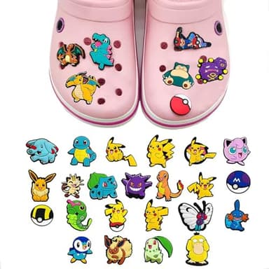 Anime Croc Charms for Sandals Clogs, 30PCS Adorable Cute Shoe Charms for Boys Teens Kids, Cartoon Shoe Accessories for Party Favor - Image 2