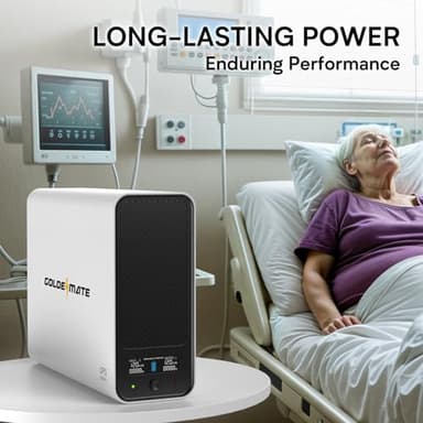 GOLDENMATE 1000VA/600W Lithium UPS Battery Backup and Surge Protector, Backup Battery Power Supply with LiFePO4 Batteries(153.6 Wh), Sinewave UPS System, 10 Years Lifespan, 8-Outlets, LCD Display - Image 7