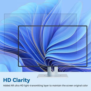 IPROKKO [2-Pack] 24 Inch Computer Privacy Screen Filter for 16:10 Widescreen Monitor, Removable 24in Anti Blue Light Glare Privacy Shield, Anti Spy Security Protector for Hp Dell Asus Acer Samsung - Image 8