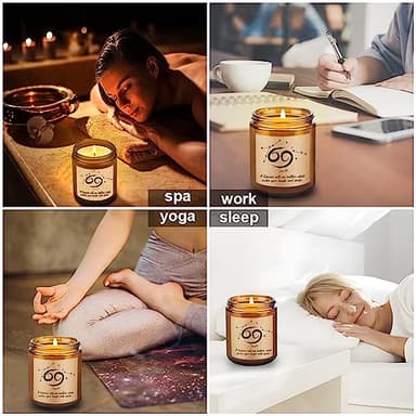 Cancer Zodiac Gifts for Women, Funny Birthday Gifts, Unique Cancer Zodiac Candle Gifts for Best Friends Man Mom Sister Girlfriend 21st 30th 40th 50th, Fun Astrology Present for Grandma Wife Husband - Image 7