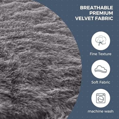 MAXYOYO Giant Bean Bag Chair Bed for Adults, Convertible Beanbag Folds from Lazy Chair to Floor Mattress Bed, Large Floor Sofa Couch, Big Sofa Bed, High-Density Foam Filling, Machine Washable - Image 7