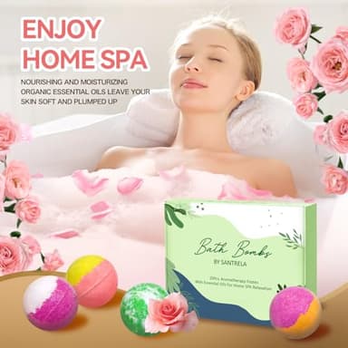 Bath Bombs for Women Gift Set, 20 Organic Bath Bombs with Essential Oil, Handmade SPA Bubble Bath for Relaxing, Gift for Her/Him, Women, Girls, Wife, Mother - Image 4