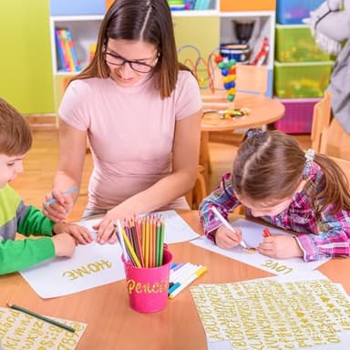 Letter Stickers, 664 Pcs Gold Sticker Letters for Graduation Cap Decoration, Glitter Self-Adhesive Alphabet Number Stickers for Scrapbook Water Bottles Cup DIY Crafts Posters Bulletin Boards(8, Gold) - Image 7