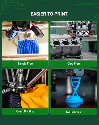DURAMIC 3D PLA Glow in The Dark Filament 1.75mm 1Kg 2 Pack, 3D Printing Luminous Filament 1.75mm Dimensional Accuracy +/- 0.02 mm, Fit Most FDM 3D Printers - Image 7