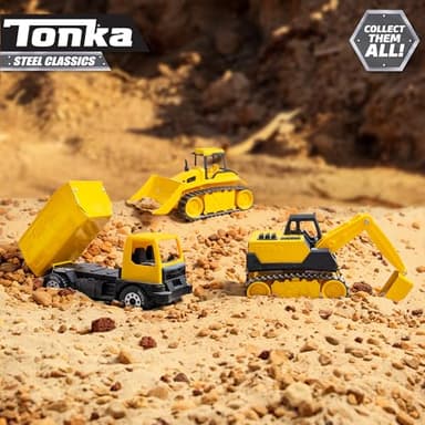 Tonka - Steel Classics Giga Series - Dump Truck & Bulldozer, 2-Pack - Image 9