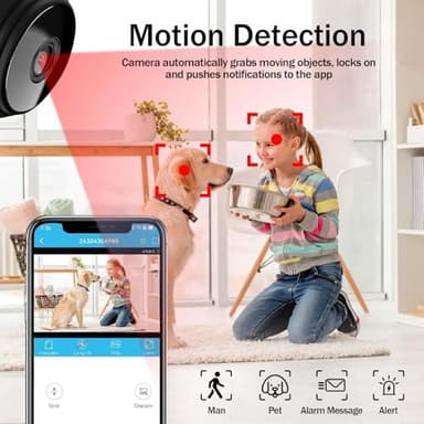 Mini Spy Camera Wireless -1080P Hidden Camera WiFi, Small Nanny Cam for Pet, Baby, Indoor, Car Camera for Surveillance with Motion Detection and Night Vision, App Control - Image 4